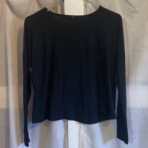 Beyond Yoga Black Long-Sleeve Crew Tee